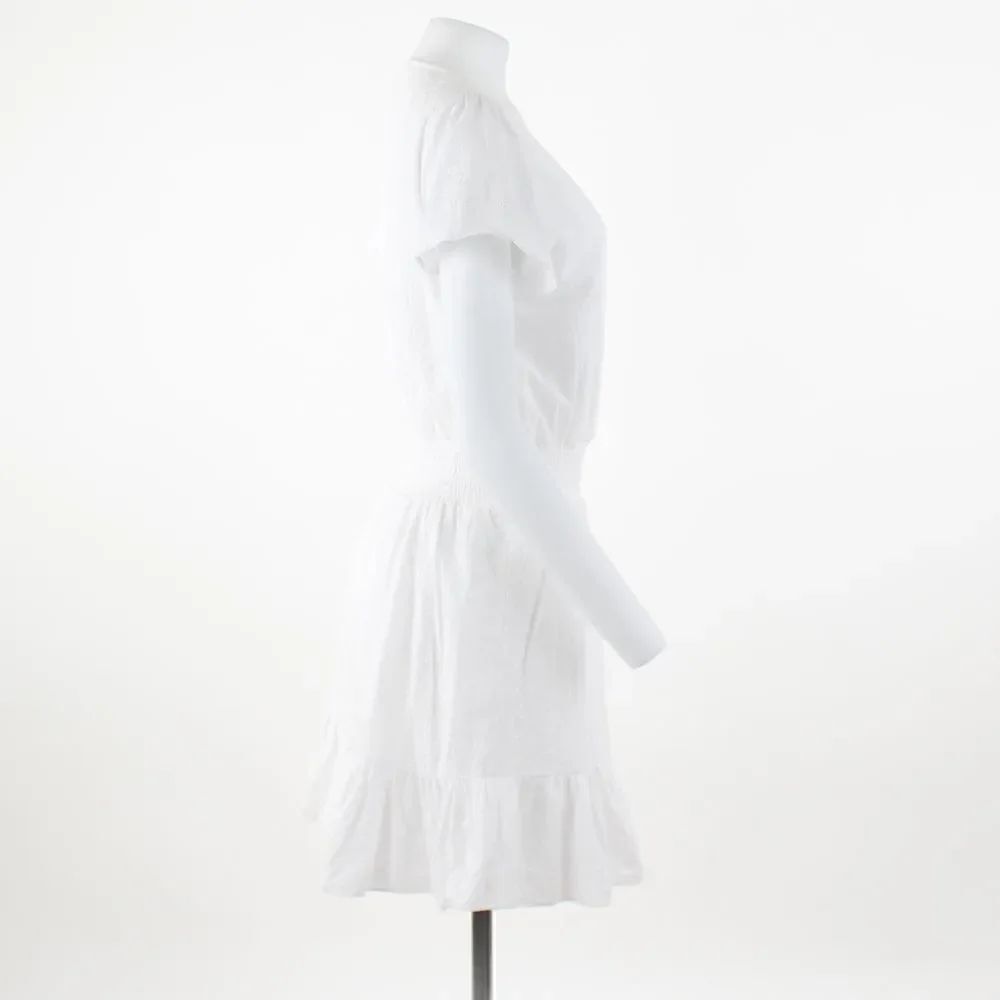 Michael Michael Kors Julia Eyelet Dress in White - Picture 5 of 5